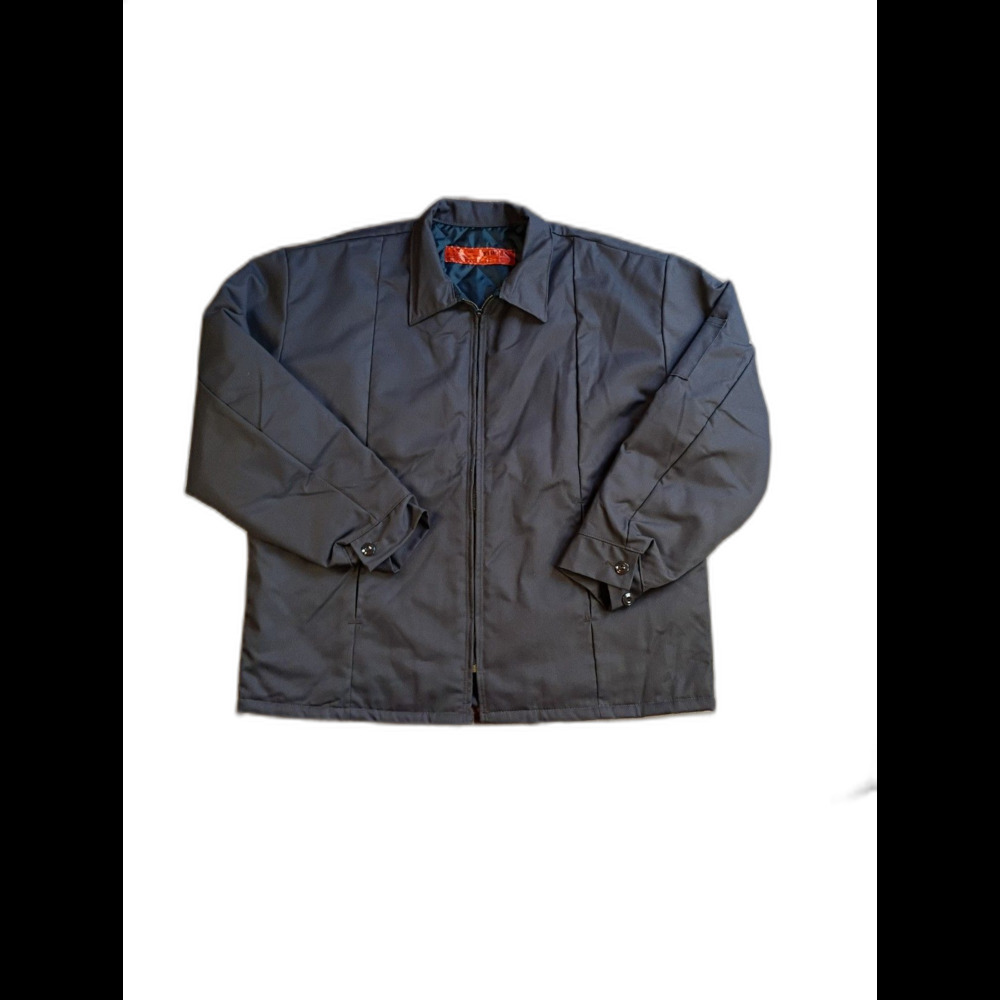 Red Kap Jacket Mens XL Brown Quilted Work Zip